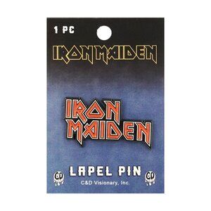Iron Maiden Enamel Lapel Pin - 80s Heavy Metal Rock Music Band Apparel Gift NWT